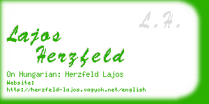 lajos herzfeld business card